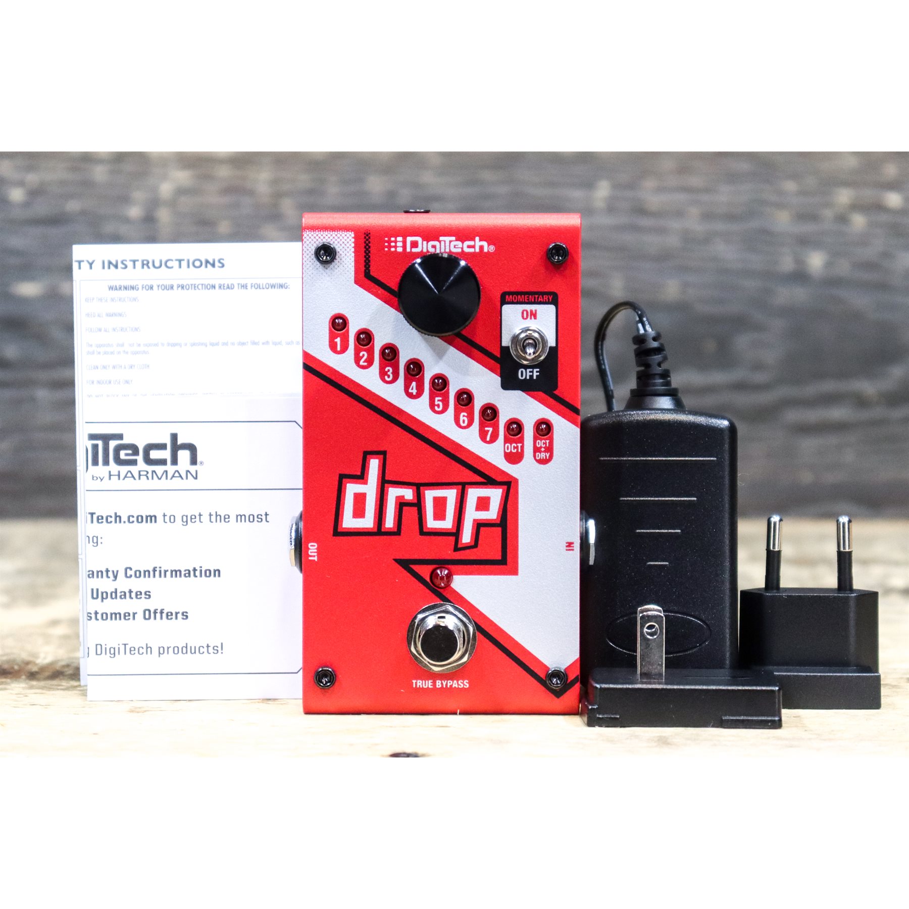 DIGITECH DROP COMPACT POLYPHONIC DROP TUNE PITCH-SHIFTER W/BOX