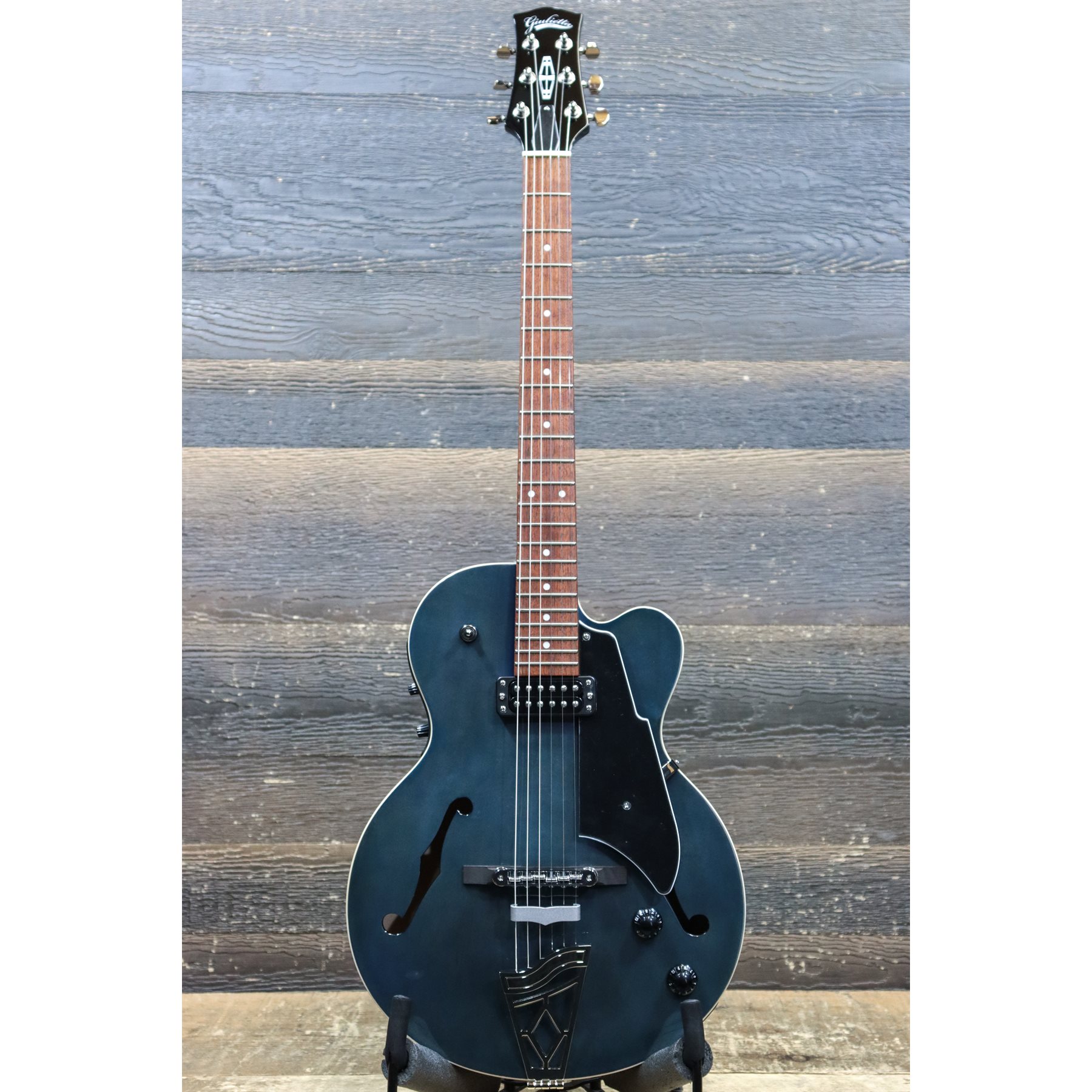 VOX GIULIETTA VGA-3D SINGLE CUTAWAY ARCHTOP TRANS BLUE W/BAG