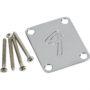 FENDER NECK PLATE F CHROME