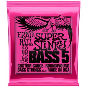 ERNIE BALL 2824 SUPER SLINKY 5-STRING NICKEL WOUND - 40-125