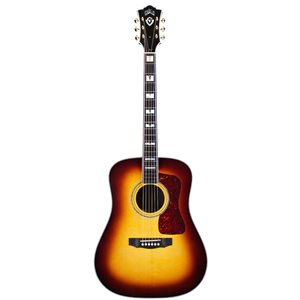 GUILD USA D-55E ANTIQUE BURST AVEC LR BAGGS 385-0554-837