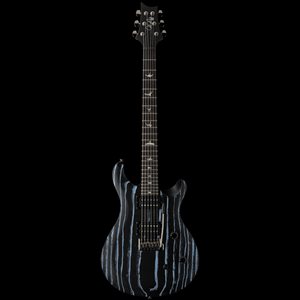 PRS SE CE24 SWAMP ASH SANDBLASTED BLUE AVEC ÉTUI SOUPLE