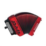 HOHNER COMPADRE E/A/D KEY RED AVEC ÉTUI SOUPLE