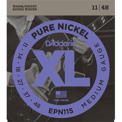 D'ADDARIO EPN115 PURE NICKEL, BLUES/JAZZ ROCK, 11-48