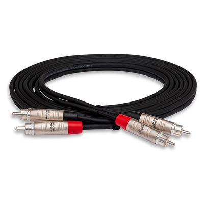 HOSA HRR-003X2 PRO STEREO INTERCONNECT DUAL REAN RCA TO SAME, 3-FOOT