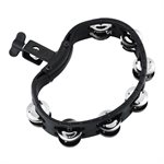 MEINL HTMT2BK MOUNTED TAMBOURINE STAINLESS STEEL JINGLES BLACK