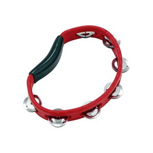 MEINL HTR HAND TAMBOURINE STAINLESS JG RED