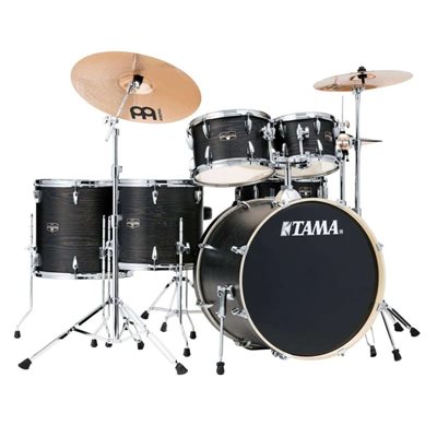 TAMA IMPERIALSTAR WRAP 6 MORCEAUX SHELL PACK COLOR BOW IE62C-BOW 22-10-8-14-16-14 AVEC HARDWARE PACK, MEINL HCS CYMBAL PACK ET THRONE