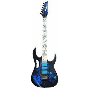 IBANEZ JEM77P-BFP STEVE VAI SIGN JEM BLUE FLORAL AVEC ÉTUI SOUPLE