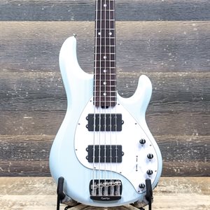 ERNIE BALL MUSIC MAN STINGRAY 5 SPECIAL HH SEA BREEZE ELECTRIC BASS AVEC ÉTUI RIGIDE #K00819