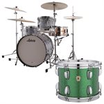 LUDWIG CLASSIC MAPLE FAB 3PCS SHELL PACK GREEN SPARKLE 14X22 9X13 16X16