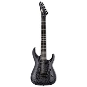 ESP LTD BUZZ-7 QUILTED MAPLE SEE THRU BLACK