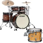 TAMA STARCLASSIC MAPLE ME42TZUS-VGLM 4 MORCEAUX SHELL PACK EXOTIC GLOSS NATURAL MOVINGUI SMOKED BLACK NICKEL HARDWARE (2216BD, 1007T, 1208T, 1616FT)