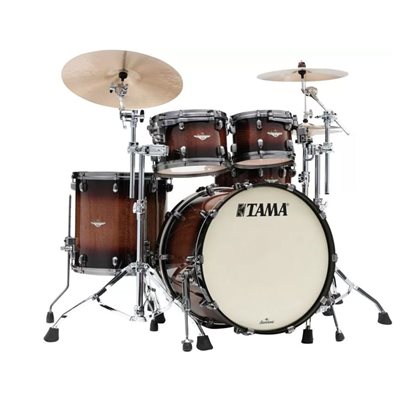 TAMA STARCLASSIC MAPLE ME42TZUS-VTBV 4 MORCEAUX SHELL PACK EXOTIC TOBACCO SUNBURST MOVINGUI SMOKED BLACK NICKEL HARDWARE (2216BD, 1007T, 1208T, 1616FT)