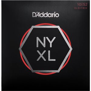 D'ADDARIO NYXL1052 NICKEL WOUND ELECTRIC GUITAR STRINGS, LIGHT TOP / HEAVY BOTTOM, 10-52