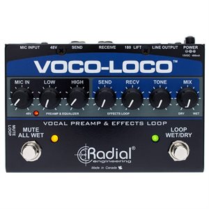 RADIAL ENGINEERING VOCO-LOCO EFFECTS SWITCHER FOR VOICE OR INSTRUMENT R800 1425 00