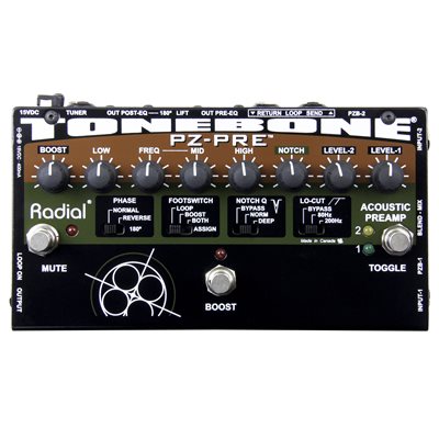 RADIAL ENGINEERING TONEBONE PZ-PRE ACOUSTIC PREAMP R800 7085 00