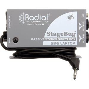 RADIAL ENGINEERING STAGEBUG SB-5 COMPACT STEREO LAPTOP DI R800 0150 00