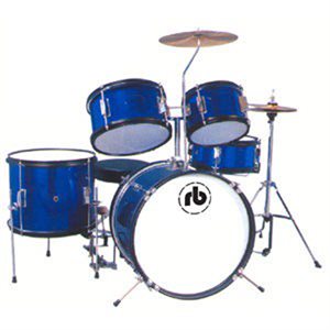 RB DRUMS RB-JR5-SBL JUNIOR 5PCS SHELL PACK SPARKLE BLUE (16BD, 8T, 10T, 13F, 12SD)