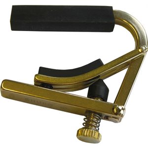 SHUBB C9B UKULELE CAPO, STANDARD BRASS FINISH