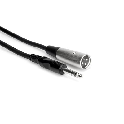 HOSA STX-115M  BALANCED INTERCONNECT 1/4 IN TRS TO XLR3M, 15-FOOT