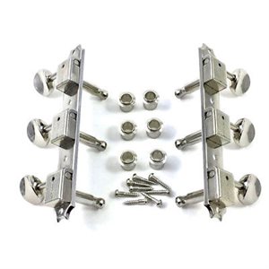 ALLPARTS TK-0771-001 SCHALLER VINTAGE STYLE KEYS NICKEL 3X3 SET