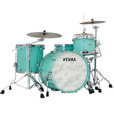 TAMA STAR WALNUT TW42RZS-GAQ 4 MORCEAUX SHELL PACK GRAND AQUA BLUE (2216BD, 1007T, 1208T, 1616FT)