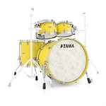 TAMA STAR WALNUT TW42RZS-SYL 4 MORCEAUX SHELL PACK SUNNY YELLOW LACQUER (2216BD, 1007T, 1208T, 1616FT)